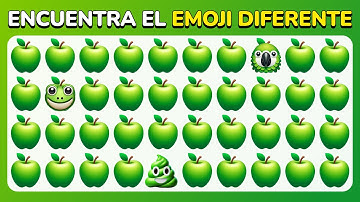 Encuentra el Diferente - Edición de Naturaleza 🍏🐵🌴 | Fácil, Medio, Difícil, Experto - Quiz de Emojis