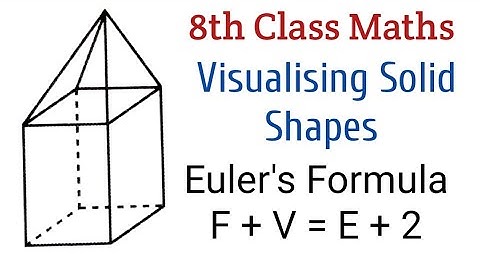 8th Class Maths Visualising Solid Shapes Chapter 10 Exercise 10.3 Question Number 6 Euler