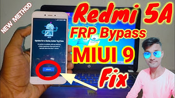Redmi 5A FRP Bypass | MIUI 9 | Redmi 5A FRP Bypass Without PC | Mi 5A Google Account Bypass