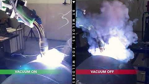 Translas Fume Extraction Welding Gun - Side by Side Demonstration