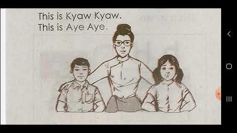 Myanmar English textbook Grade 2 class 1 in rohingya language. 