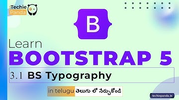 Typography in BOOTSTRAP || Mastering Typography in Bootstrap || Coding School