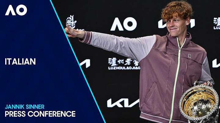 Jannik Sinner Press Conference in Italiano | Australian Open 2024 Final