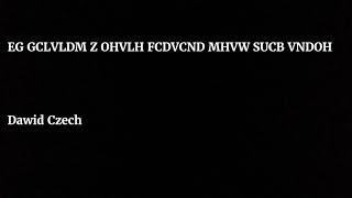 Cesars Code For Dawid Czech By Julie Otreba