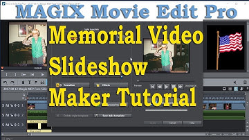 Memorial Video Slideshow Maker with Music - Tribute for funeral, wedding - Magix Movie Edit Pro
