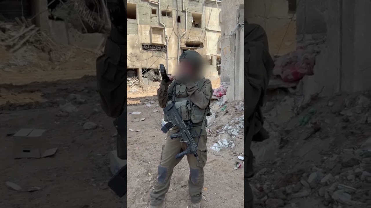 IDF Soldier Blowing the Shofer in Gaza