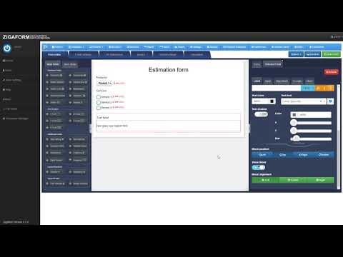 How to create a Cost Calculator form using Zigaform PHP Cost Estimator v5