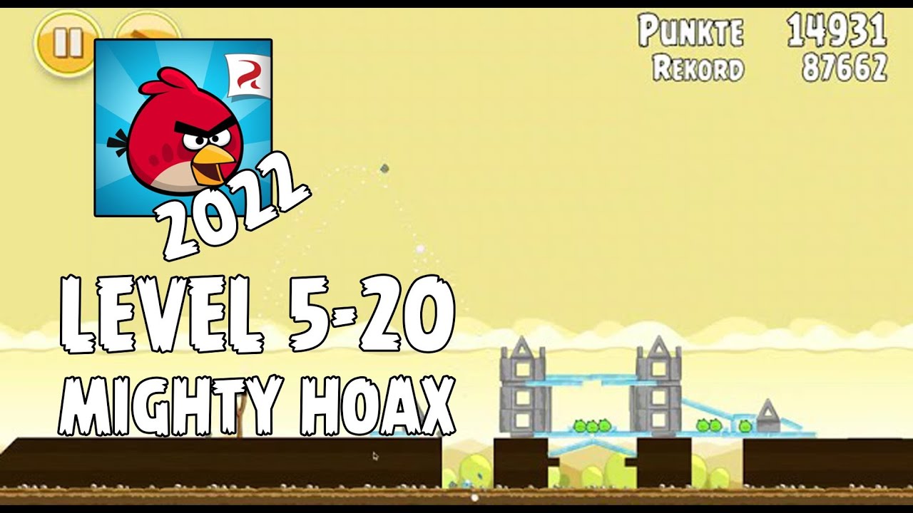 Angry Birds 2022 Mighty Hoax Level 5 20 3 star Walkthrough YouTube angry-birds-2022-mighty-hoax-level-5-20-3-star-walkthrough-youtube