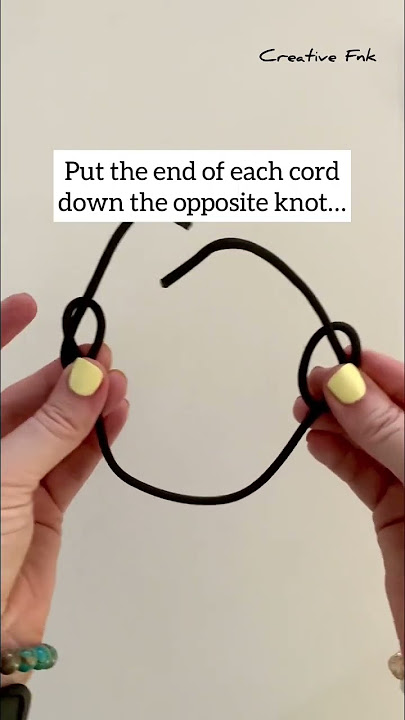 Sliding knot bracelet! Double slider #shorts