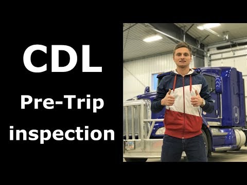 CDL Pre Trip inspection Class A / In-cab inspection / Air- Brake Test