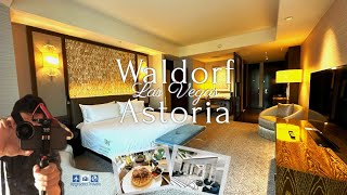 Staying at the Best NonGaming Hotel on the Las Vegas Strip for Free?  Waldorf Astoria Complete Tour