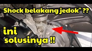 How to fix the rear shock absorber that makes a squeaking sound #vario #beat #vario150