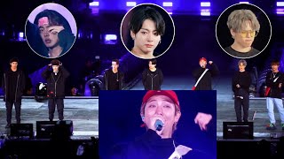 ENG SUB 191029 BTS reaction to RM ending ment at Love Yourself: Speak Yourself The Final in Seoul