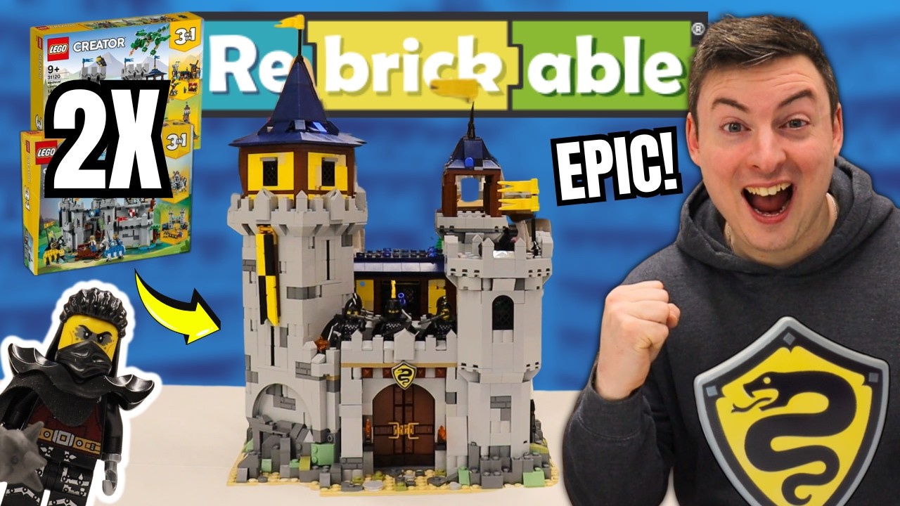 Combining 2 LEGO Creator Castles Into 1 BIGGER Serpent Knight's Castle!
