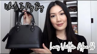 Whats In My Louis Vuitton Alma Bb Epi Noir Mini Review Mimi Le