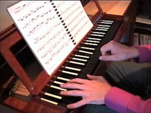 JS Bach Sarabande from Cello Suite in G on Clavichord