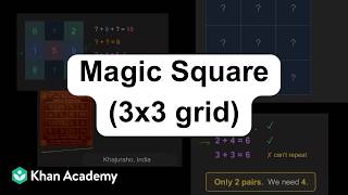 A Magic Square | Number Play | NCERT Grade 7 | Math | Khan Academy
