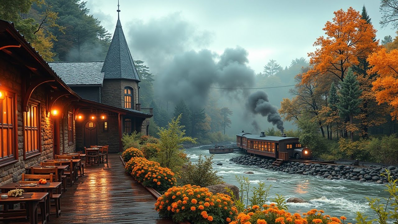 Спокойный, расслабляющий лаунж-джаз и природная атмосфера - идеальный фон для уютных осенних дней