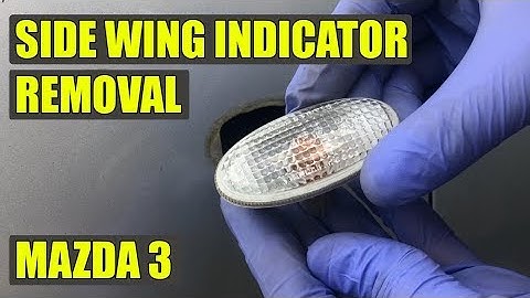 TUTORIAL: How to replace side wing indicator / repeater bulb Mazda 3 in 2 steps