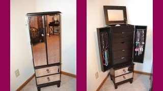 A look and review of the Hayworth jewelry armoire from Pier 1 Imports. It comes in the silver and espresso color, which is a rich ...