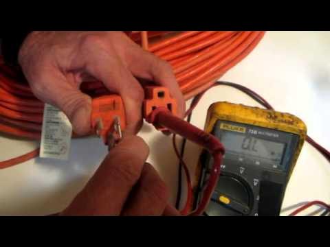 Vicks humidifier power cord inspection multimeter test