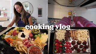 home vlog: cooking, charcuterie board, cleaning, coffee and editing