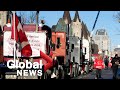 Truckers protests: Some trucks move, others stay after Ottawa mayor's deadline