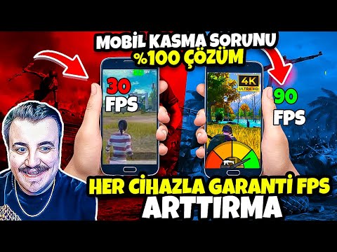 HER CİHAZ 90 FPS OLACAK MOBİL KASMA SORUNU ÇÖZÜMÜ 2024 PUBG MOBİLE ANDROİD İOS