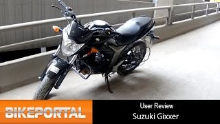 Suzuki Gixxer User Review - 'Suspension is great' - Bikeportal