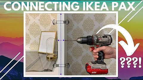 How To Connect Ikea Pax Together (also works for Billy Bookcase) #IkeaPax