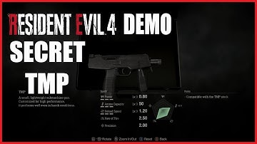 RESIDENT EVIL 4 Chainsaw Demo - How To Unlock The Secret TMP Gun