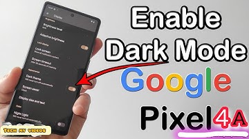 Google pixel 4A ko dark enable kaise karen || How to turn on dark mode in google pixel 4a #pixel