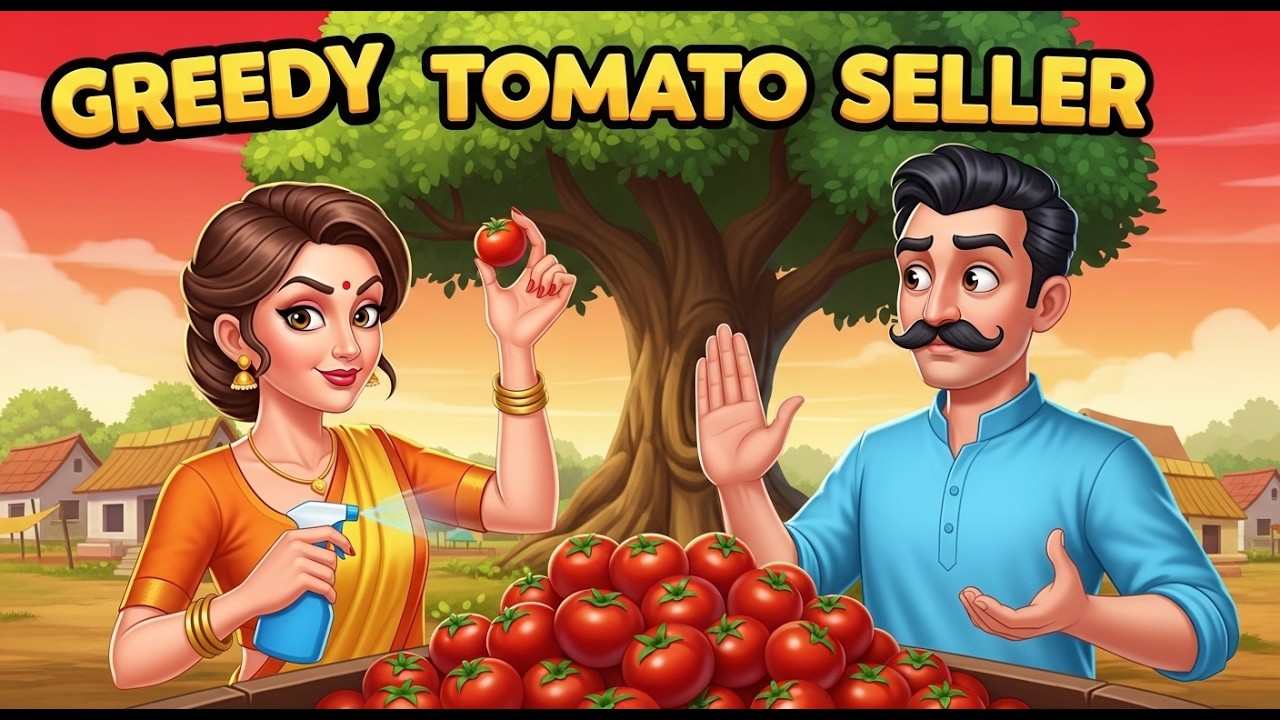 Greedy Tomato Seller | Learn English | English Stories | English Animated Stories | Moral Stories