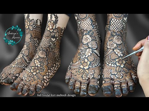 Full Leg Mehndi Design bridal | Latest Feet Mehndi Design | Foot Bridal Mehndi #feetmehndi #bridal