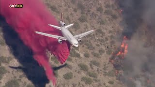 Crews battle fast-growing Cornville Fire | FOX 10 News
