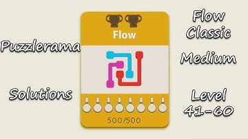 Puzzlerama Solutions - Flow Classic Medium ( Level 41-60 )