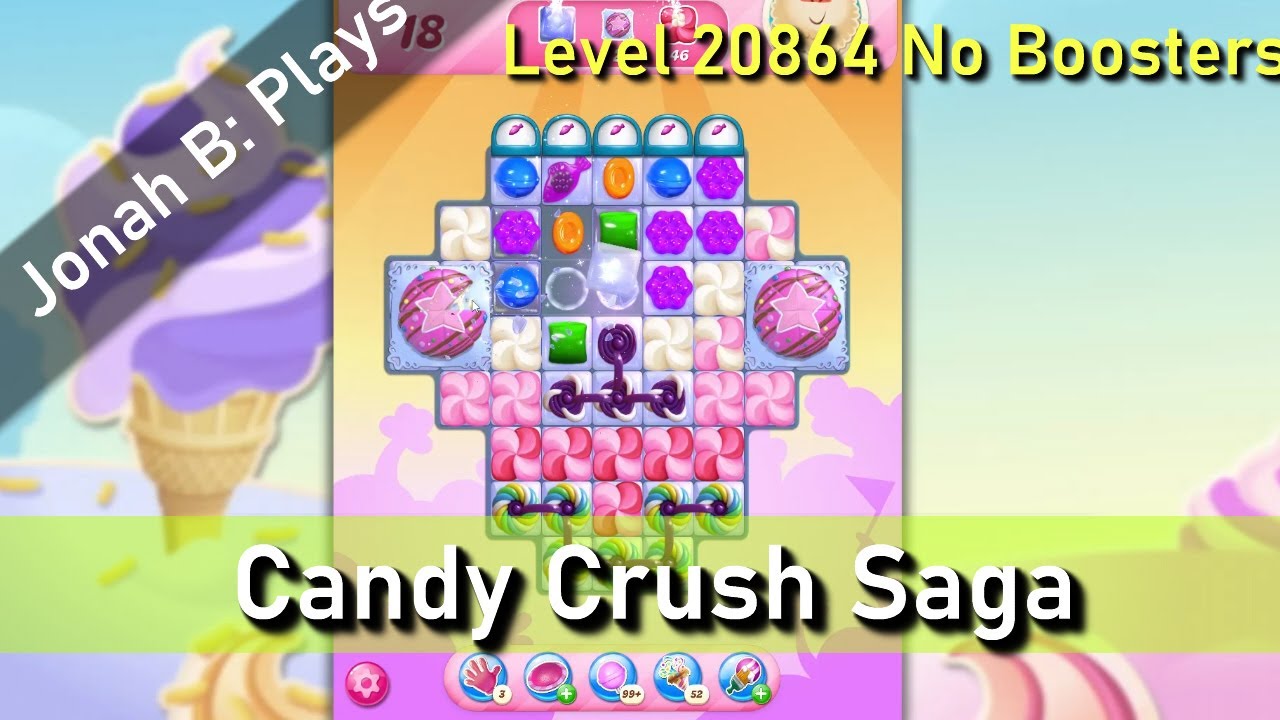 Candy Crush Saga Level 20864 No Boosters - YouTube