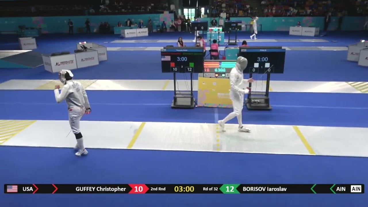 Wuxi Worlds 2025 CMS - L32 - Chris Guffey USA v Iaroslav Borisov RUS