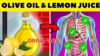 What are the effects of drinking olive oil and lemon juice on an empty stomach