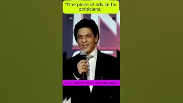 Shah Rukh Khan responds after Rahul Gandhi asks for" one piece of advice for politician"