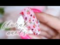 Easy Floral Nail Art | Gel Polish Nail Art Tutorial 2020