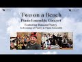 Two on a bench piano ensemble concert  uk piano studio  uk russian club