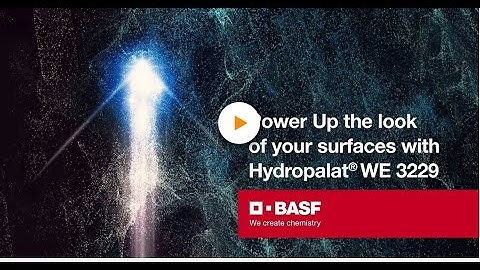 Power up the look of your surfaces with Hydropalat® WE 3229