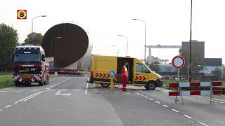 Knik in opslagtank zorgt voor gevaarlijke situatie bij speciaal transport in Geertruidenberg