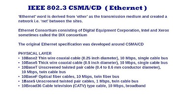 IEEE 802.3 CSMA/CD Ethernet - Introduction