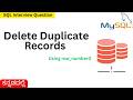 Delete duplicate rows from a table