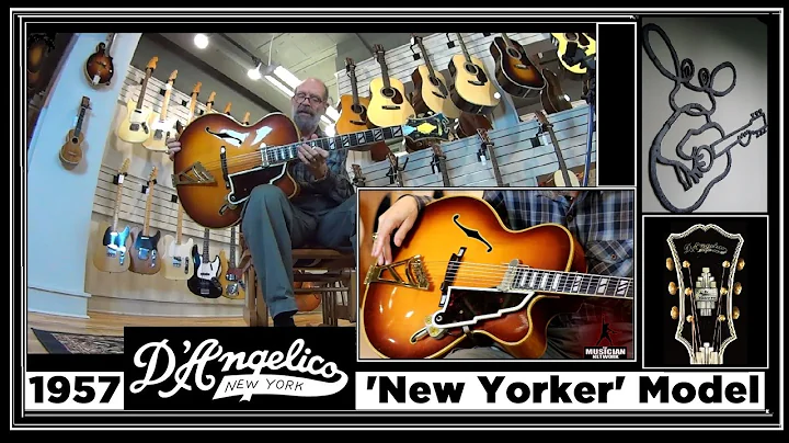 1957 D' Angelico New Yorker Deluxe Archtop Jazz Gu...