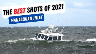 BEST OF MANASQUAN INLET 2021 - The BEST Boat Shots Wins and Fails - Part 1! Exciting Boat Action