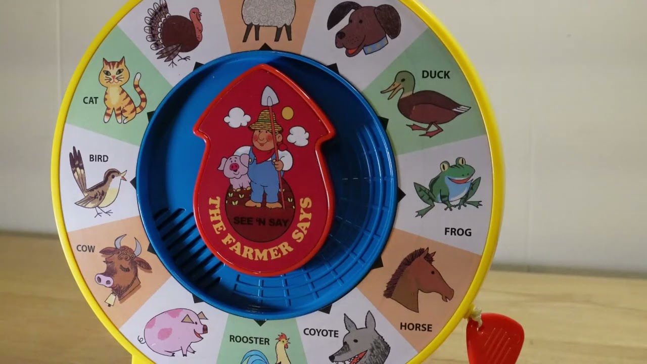 Fisher Price Classics - Farmer Says See 'n Say - Vintage Learning Toy, Sounds
