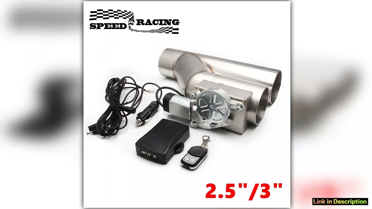25 3 Electric Exhaust Cutout Valve Y Pipe Exhaust Pipe Single Valve System with Controller Remote